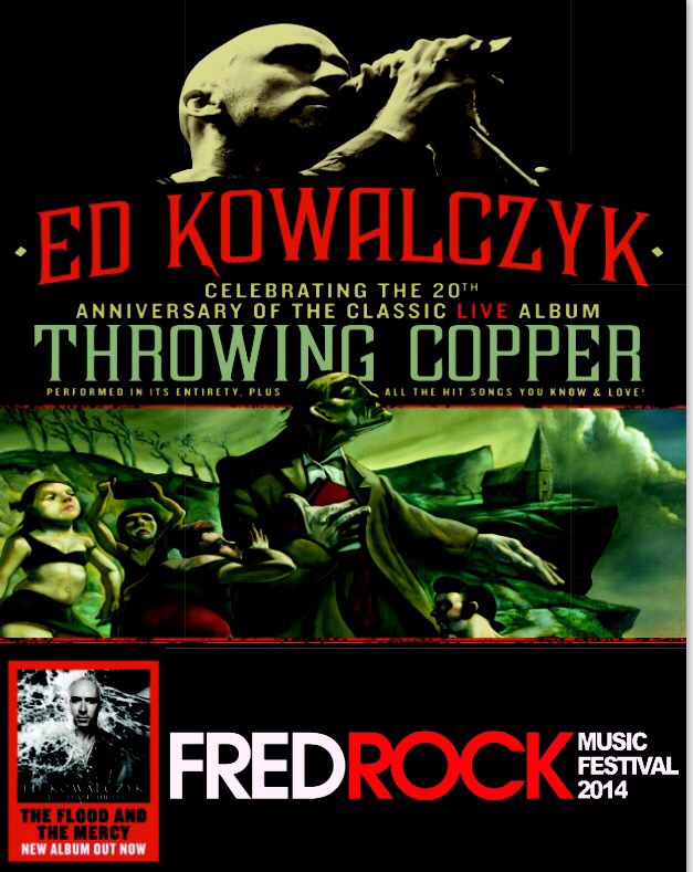 ED KOWALCZYK to close FredRock Friday night; Early bird passes on sale tomorrow