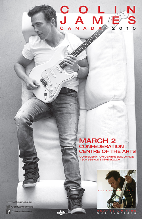 Win tickets to Colin James in Moncton & Charlottetown!