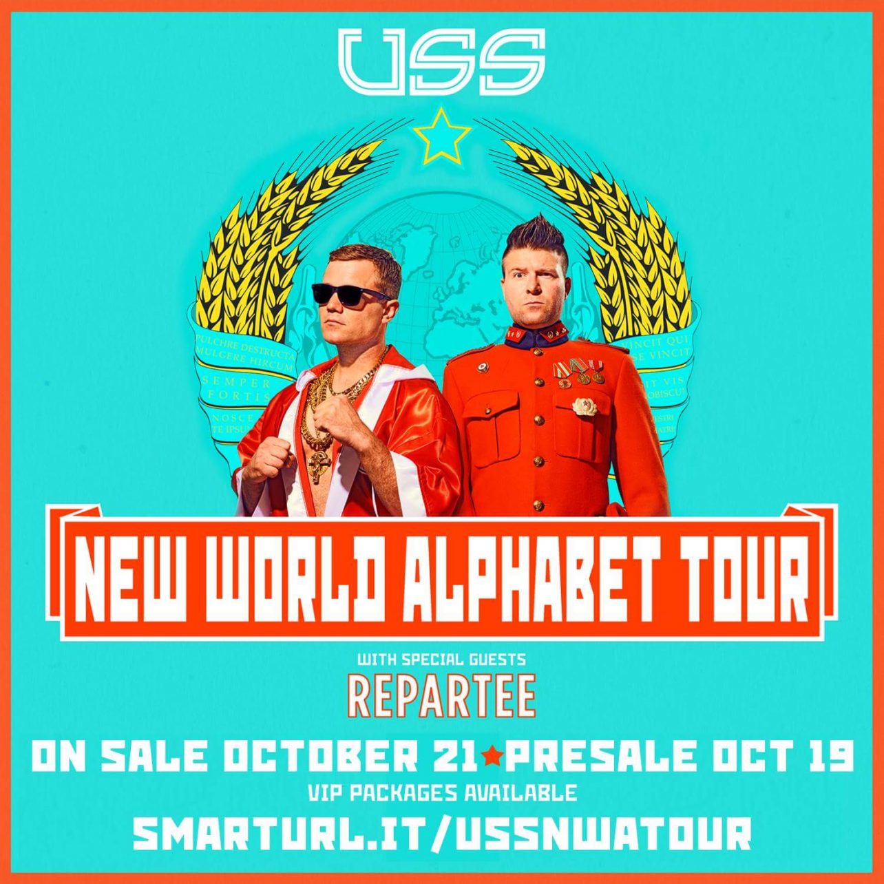 USS, Repartee to play Halifax in January, on sale Friday.