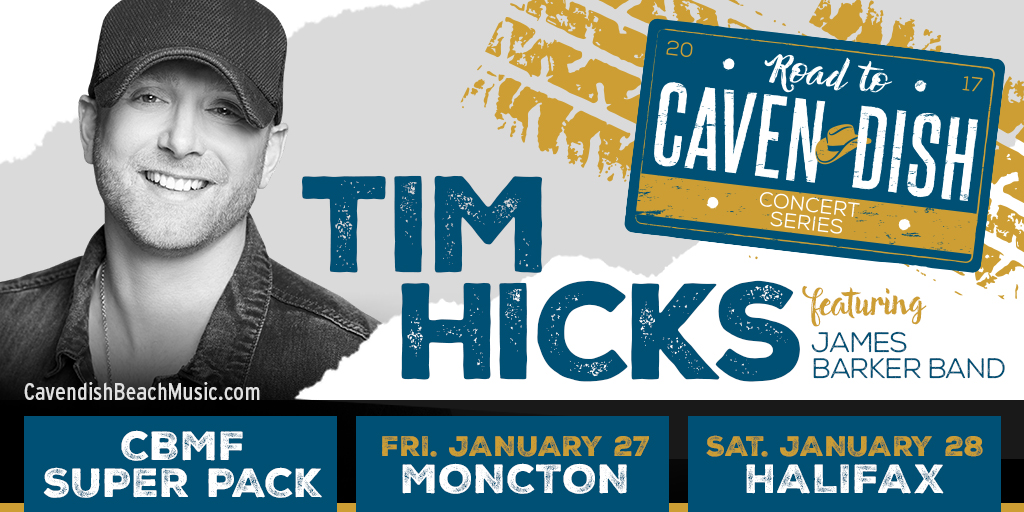 SURPRISE CONTEST – Road to Cavendish Concert Series with Tim Hicks feat. James Barker Band!