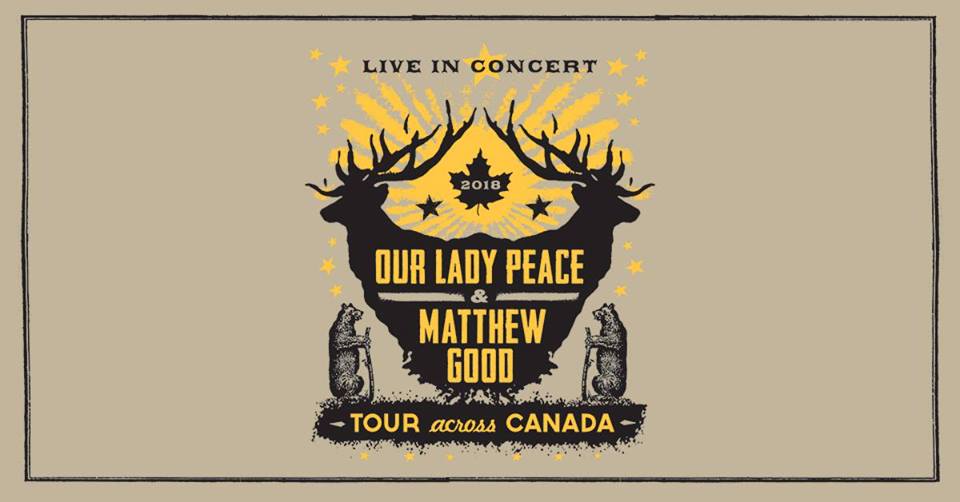 Our Lady Peace, Matthew Good tickets still available for St. John’s show. WIN with ACR.