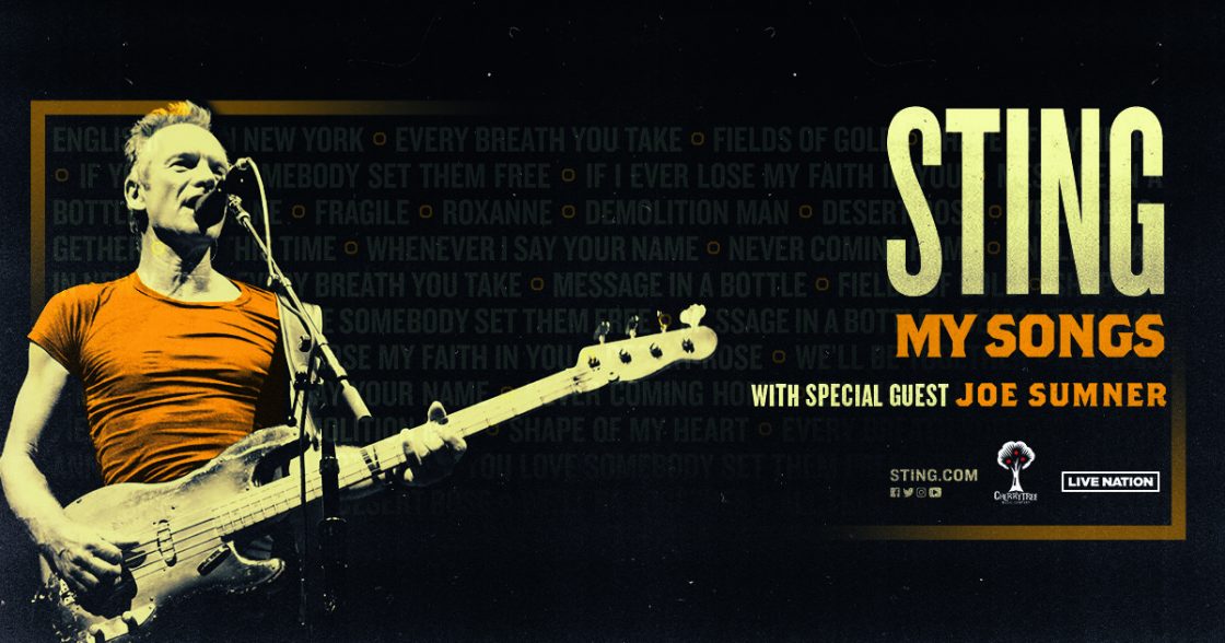 Sting “My Songs” Tour coming to Halifax, Moncton and St John’s, tickets available next week